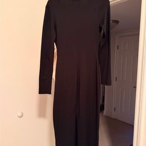 Fashion Nova Classic Black Long Sleeve Dress